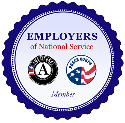 AmeriCORPs Employer of National Service badge