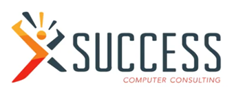 Orange and grey logo for SUCCESS Computer Consulting