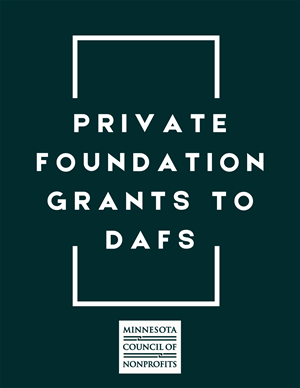 Private Foundation Grants to DAFs report cover