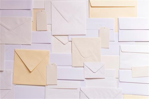 Stock image of envelopes