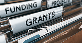 Folders titled FUNDING and GRANTS