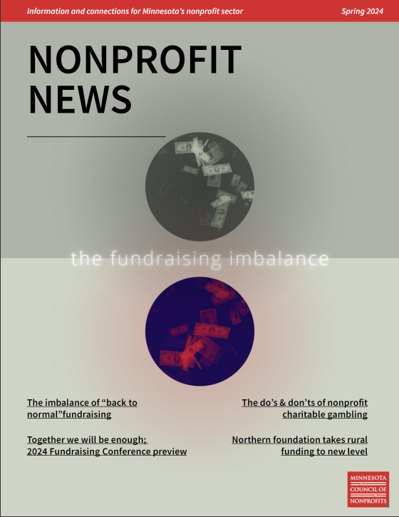 Cover image of Spring 2024 issue of Nonprofit News