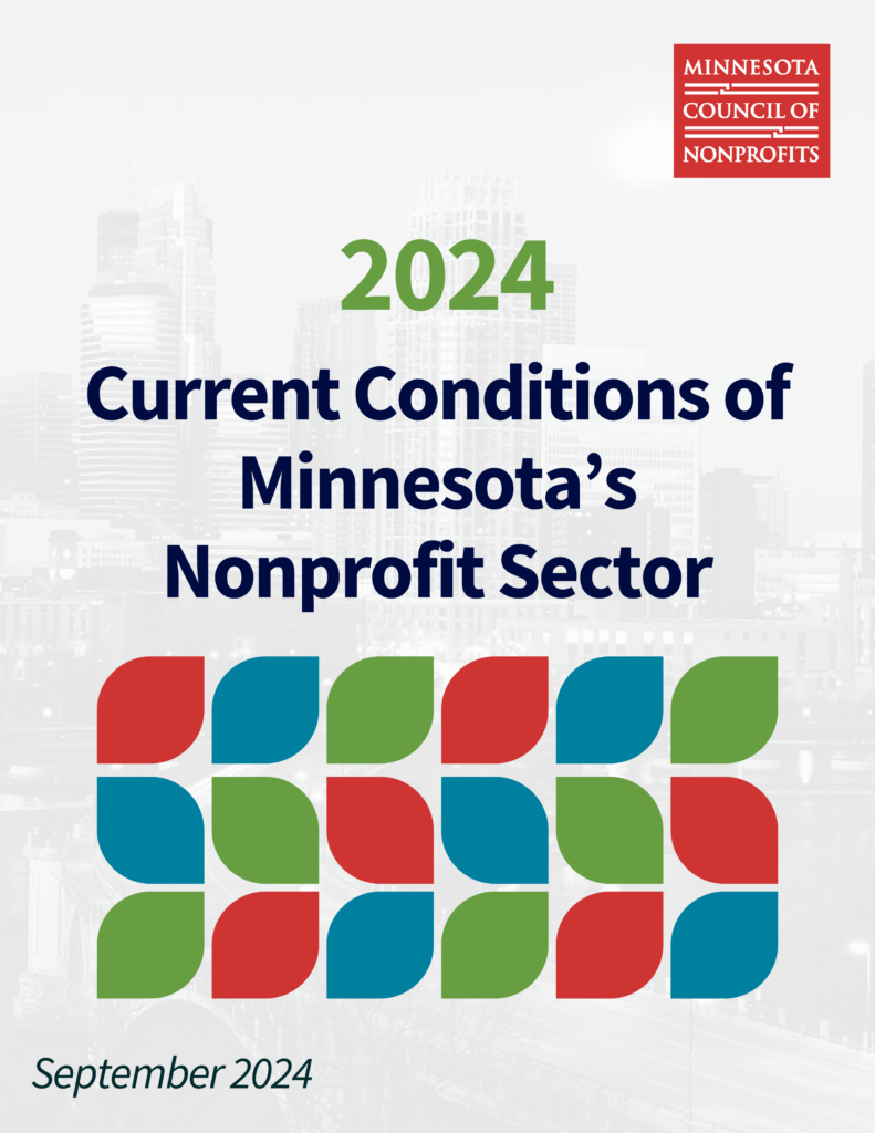 Cover image of 2024 Current Conditions of Minnesota's Nonprofit Sector report