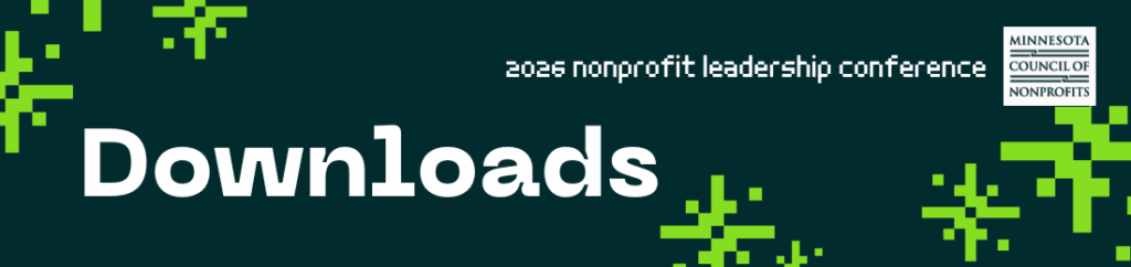 Downloads for MCN's 2026 Nonprofit Leadership Conference