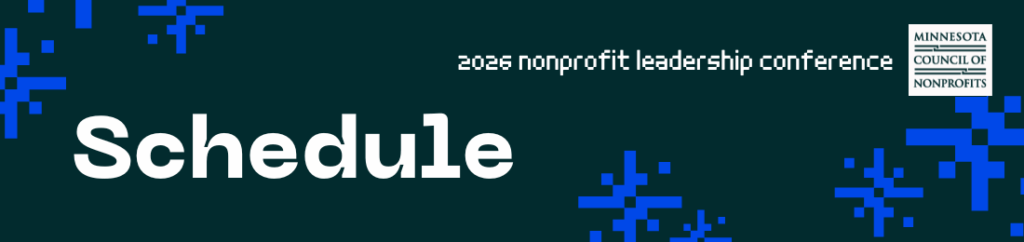 Schedule for MCN's 2026 Nonprofit Leadership Conference